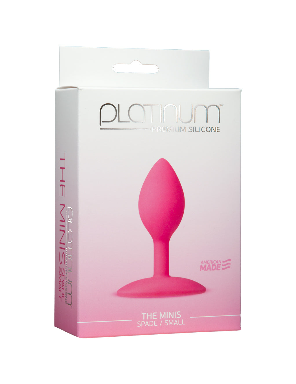 Platinum Plug Mini Spade Small- Pink- Package