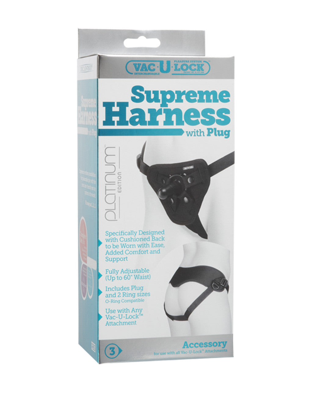 Vac-U-Lock Supreme Strap On Harness Package