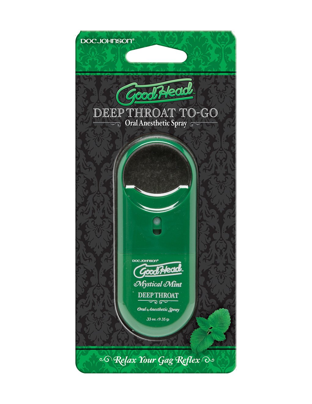 GoodHead Deep Throat To Go Desensitizing Spray- Mint- Package