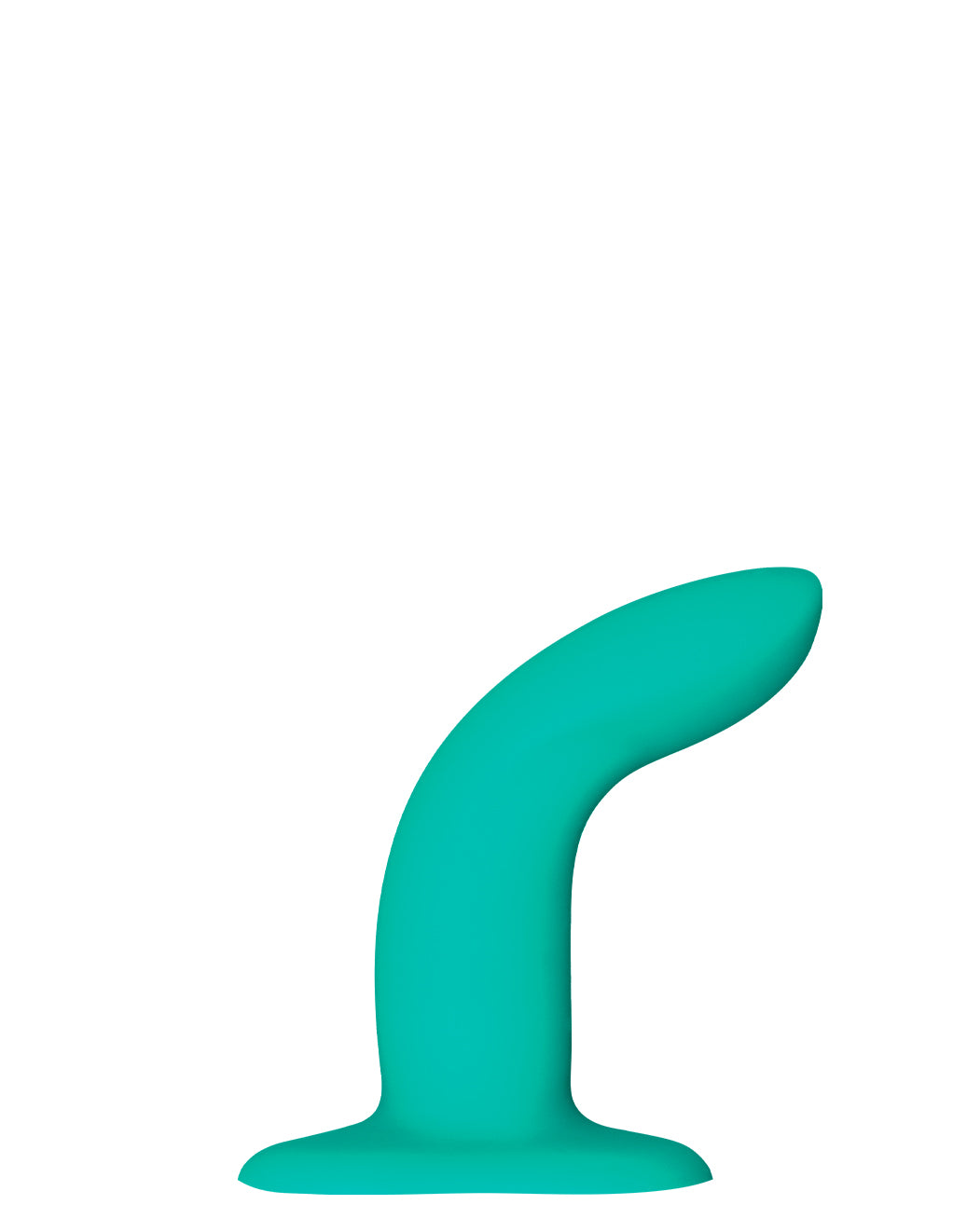 Fun Factory Limba Flex Small Silicone Dildo- Front- Bent Forward