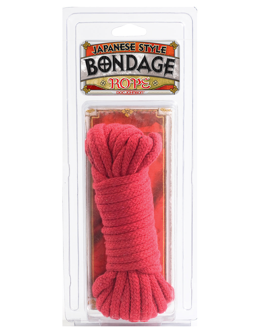 Doc Johnson Japanese Style Bondage Rope- Red- Box