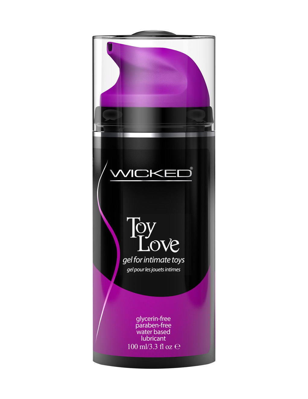 Wicked Toy Love gel lubricant 3.3OZ Front