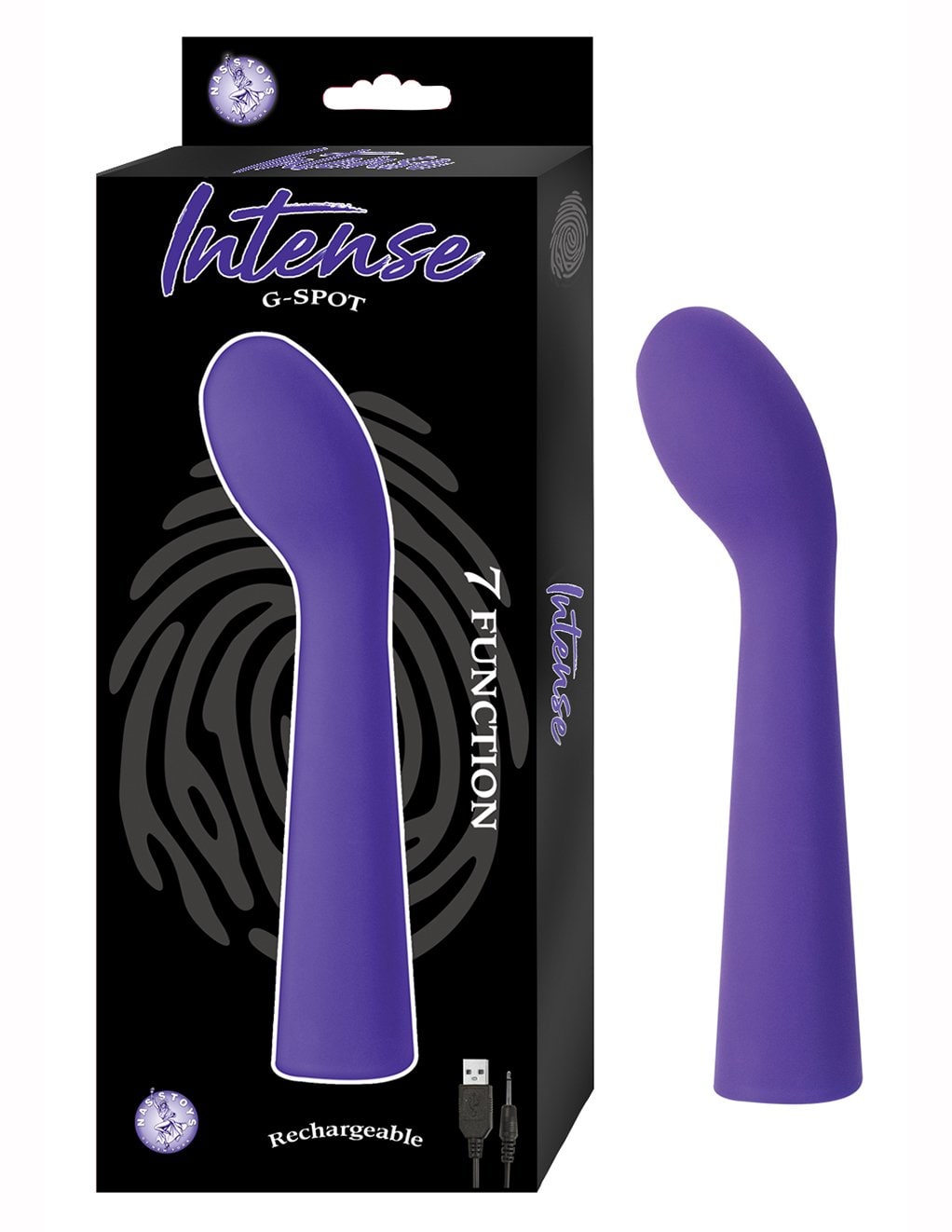 Intense Rechargeable 7 Function G-spot Vibrator- Purple- Front