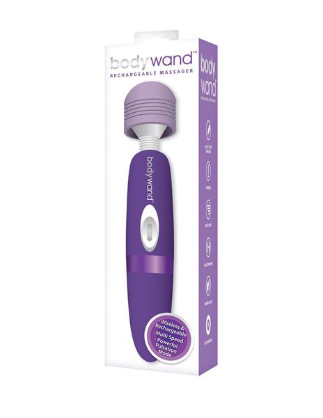 Bodywand Pulse Rechargeable Vibrating Wand- Purple with Box