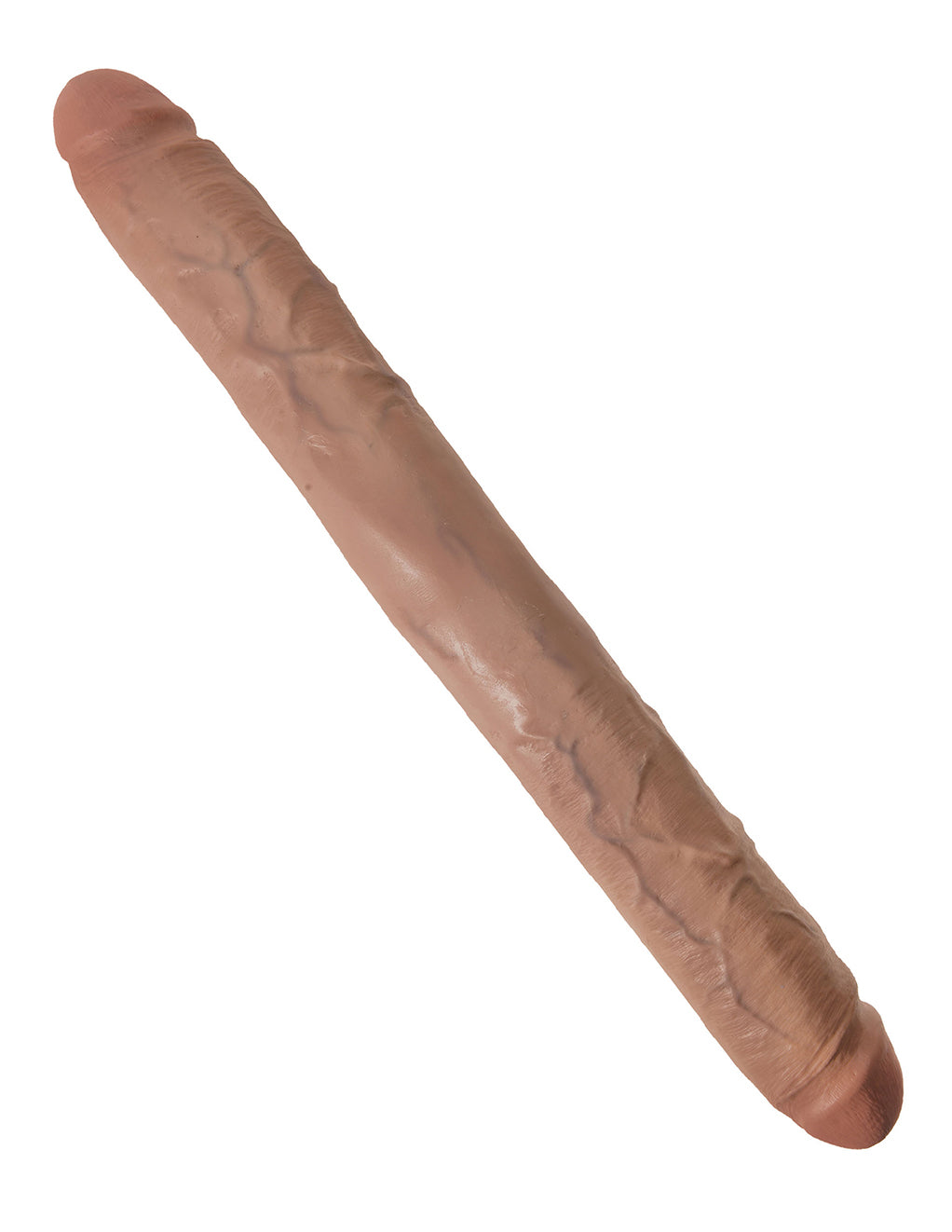 King Cock 16 Inch Thick Double Dildo- Caramel- Side