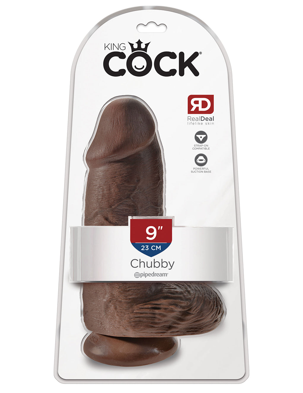 King Cock 9 Inch Chubby Suction Cup Dildo Novelties at Hustler Hollywood