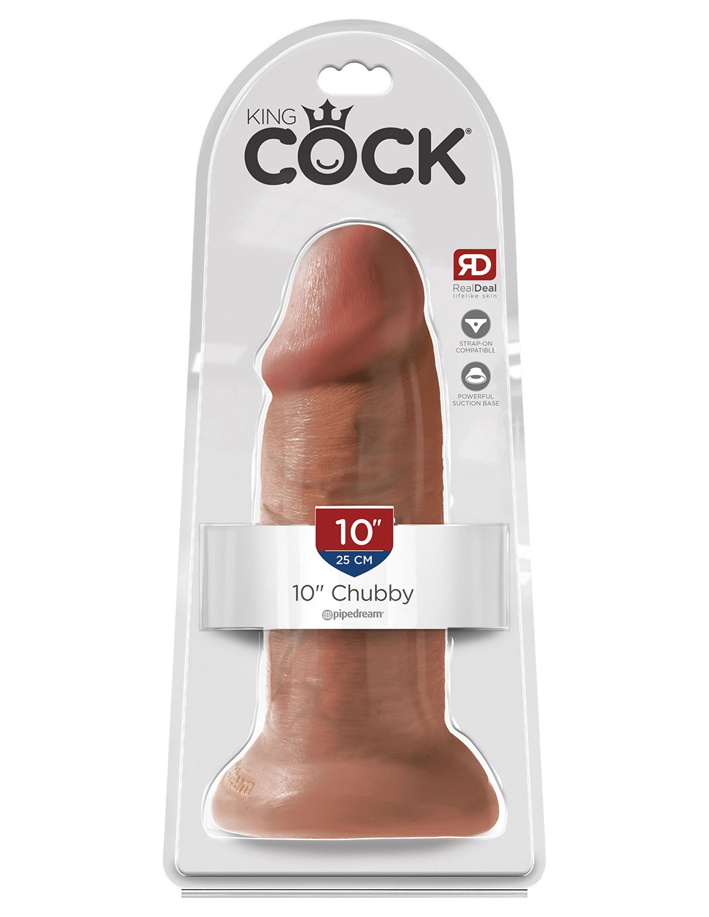 King Cock 10" Chubby Dildo- Package