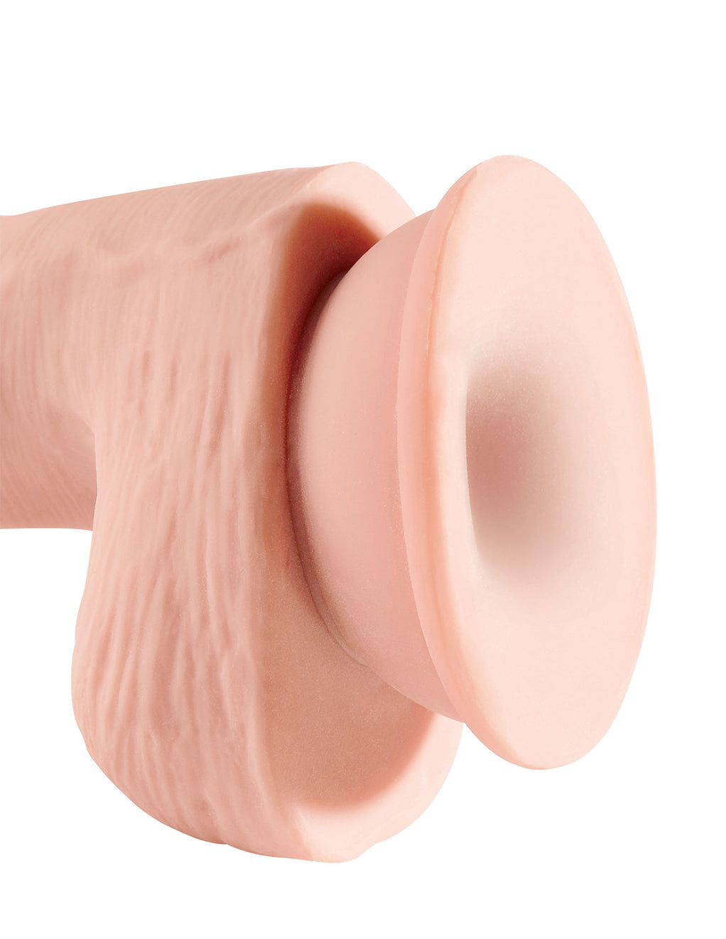 King Cock Plus 5" 3D Cock w/ Balls- Suction Cup