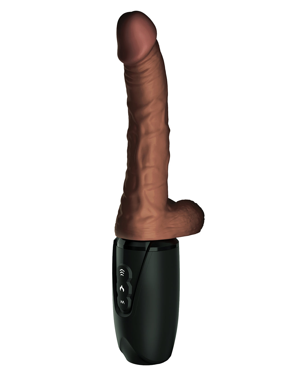 King Cock Plus 7.5" Thrusting Cock with Balls- Front angle