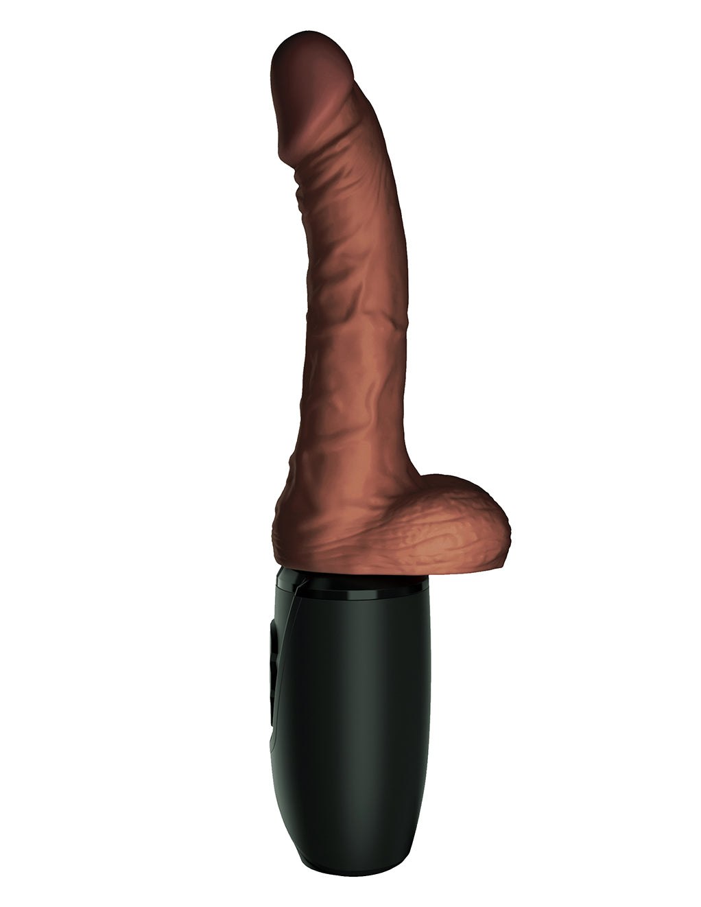 King Cock Plus 7.5" Thrusting Cock with Balls- Side