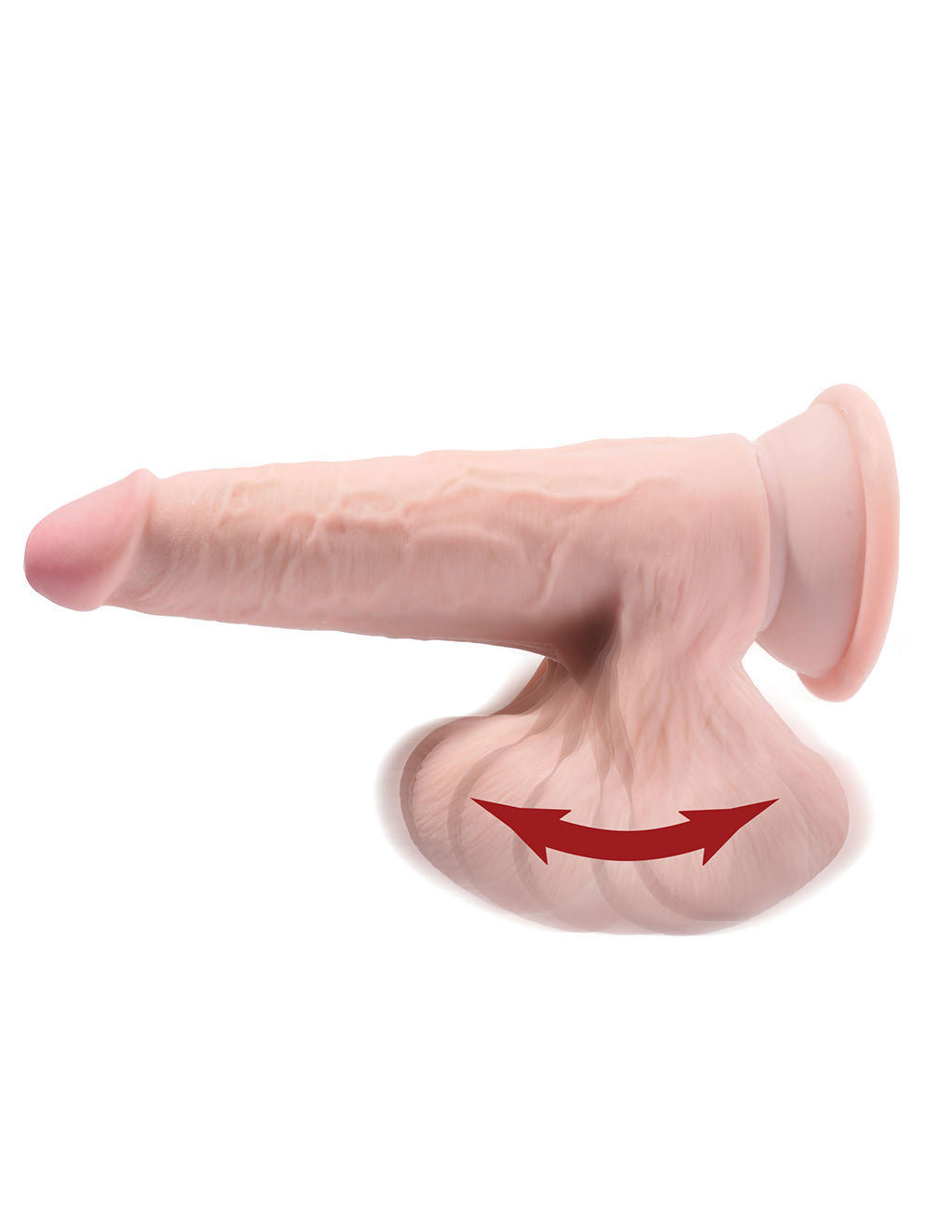 King Cock Plus 7" 3D Cock- Swinging balls diagram