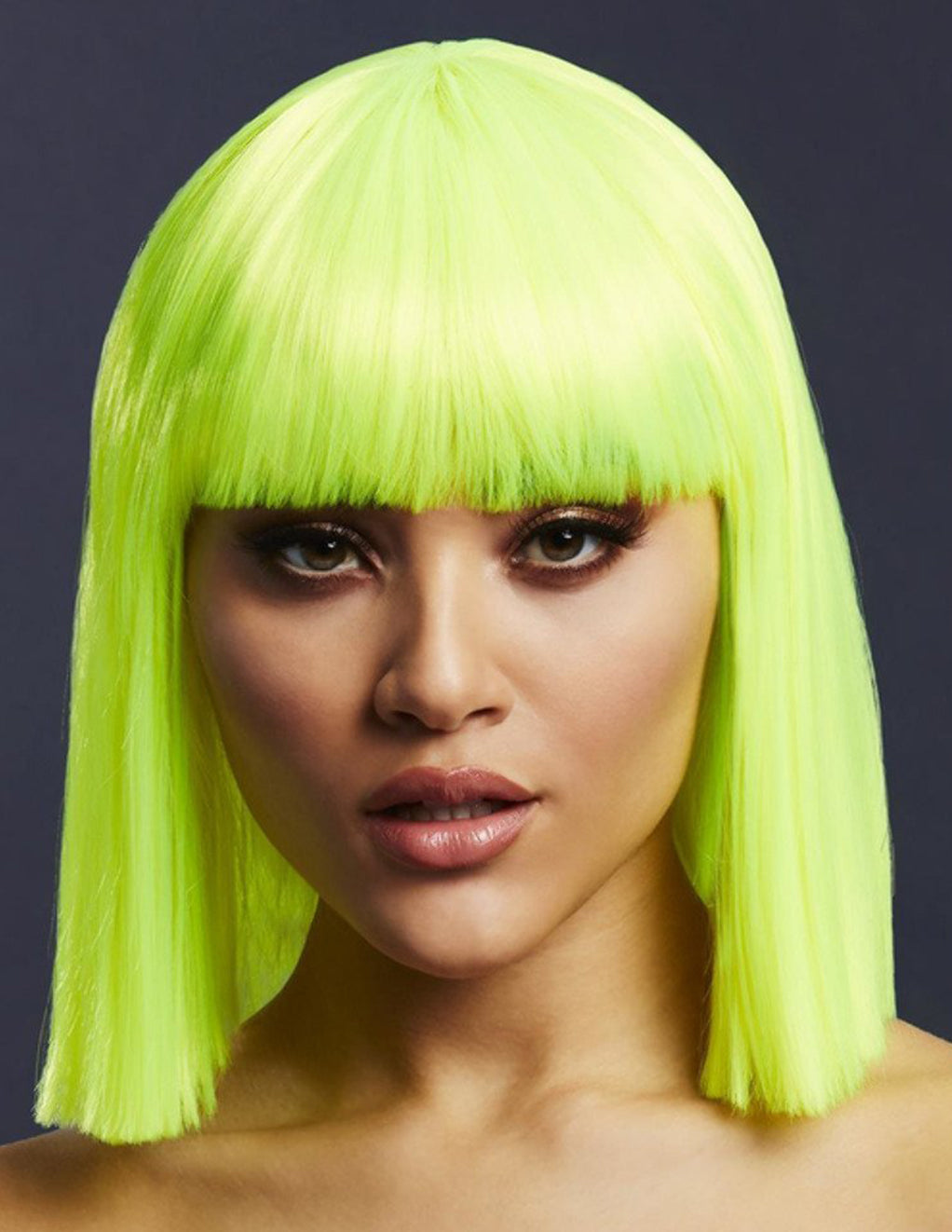 Fever Lola Wig- Neon Lime- Front