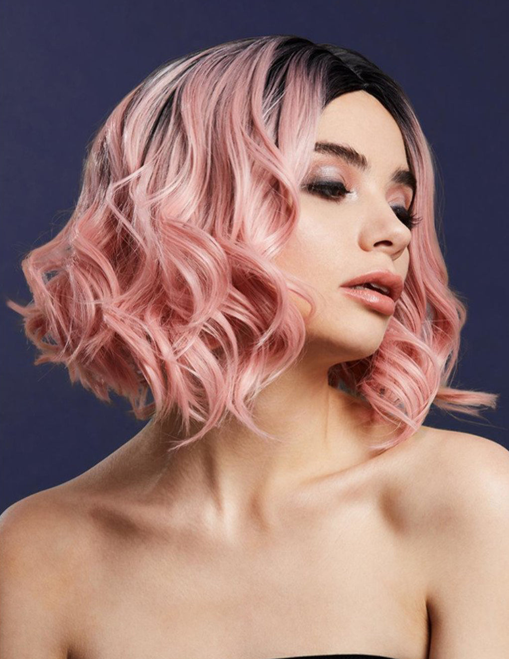 Fever Kourtney Wig- Baby Pink- Front