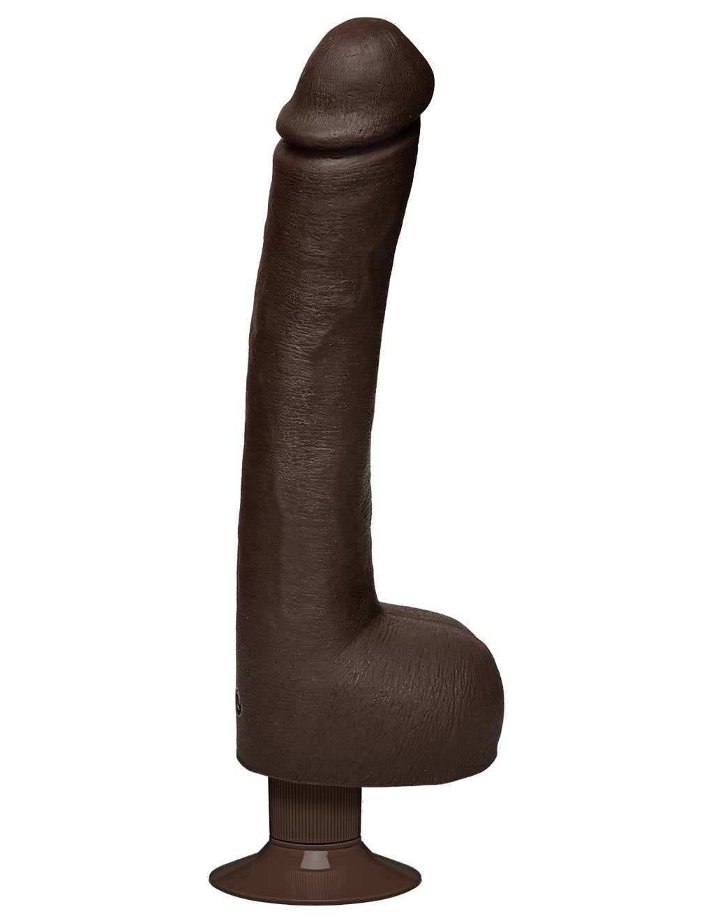 Safaree Samuels Anaconda Vibrating 12 inch UltraSkyn Cock- Brown- Front- Side