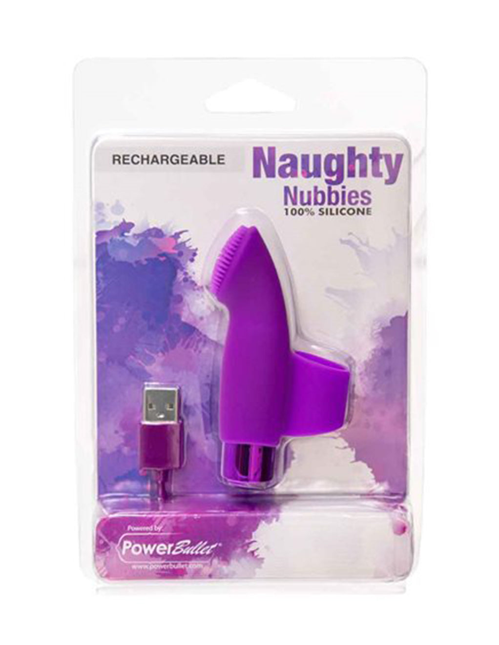 Naughty Nubbies- Purple- Package