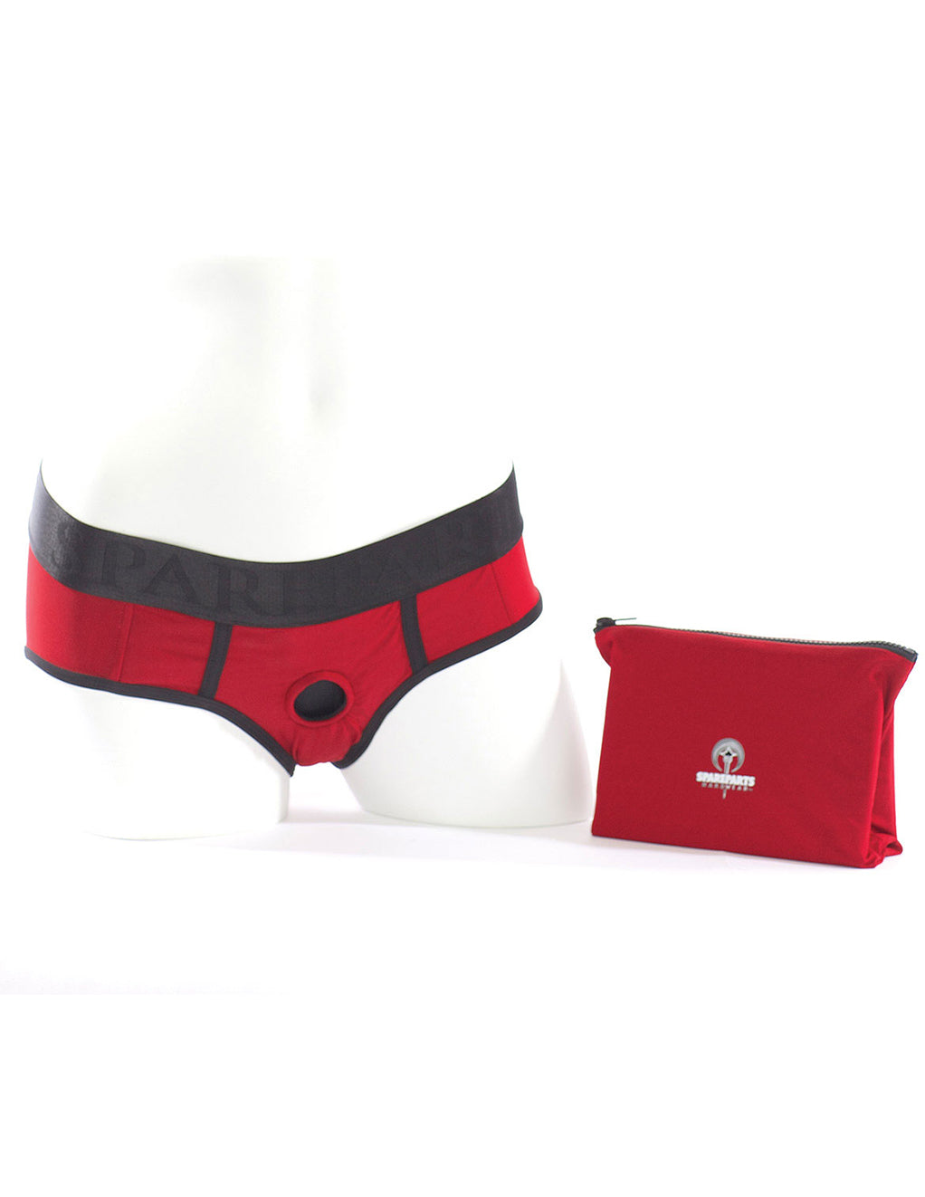 SpareParts Tomboi Harness- Red Black- Front- Bag