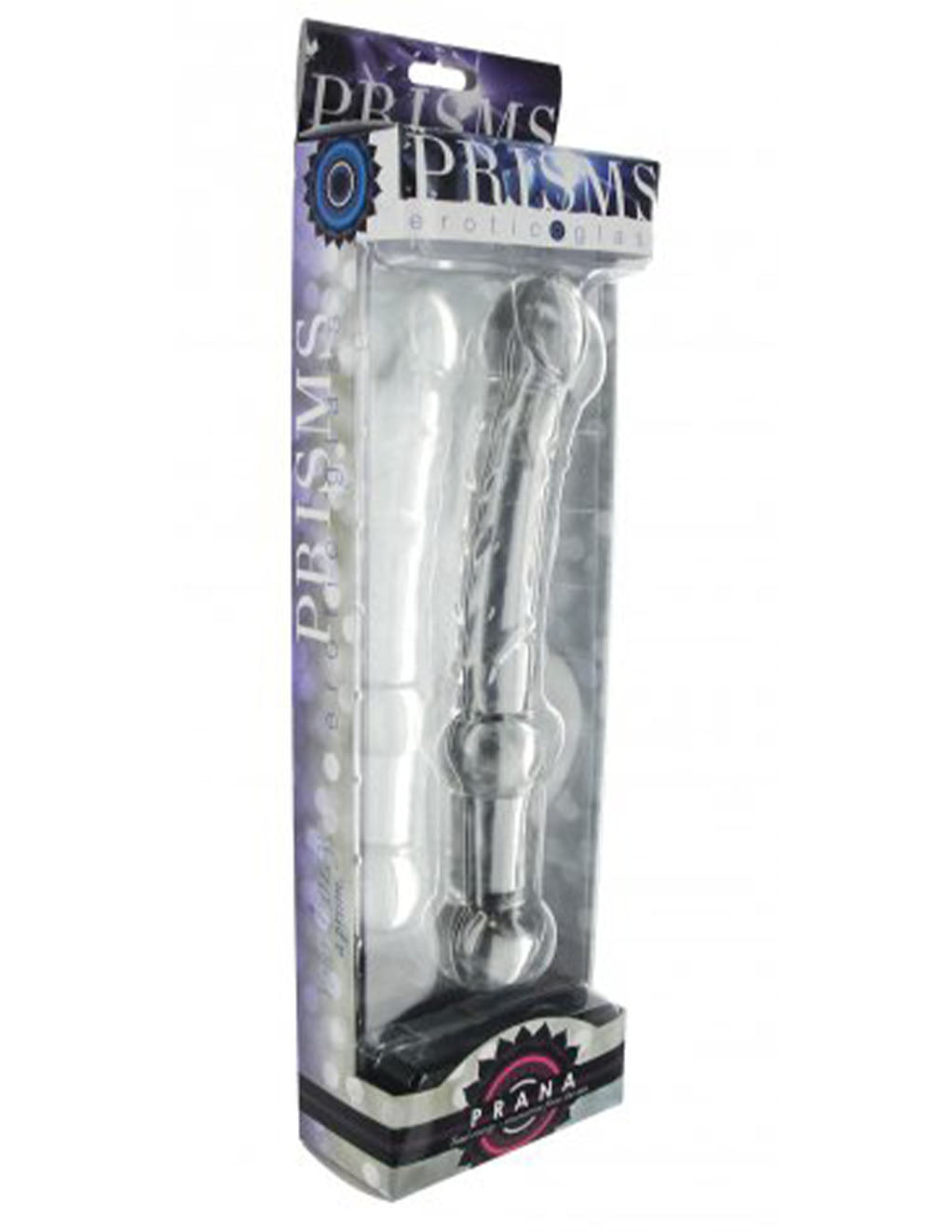 Prisms Erotic Glass Prana Thrusting Wand- Package