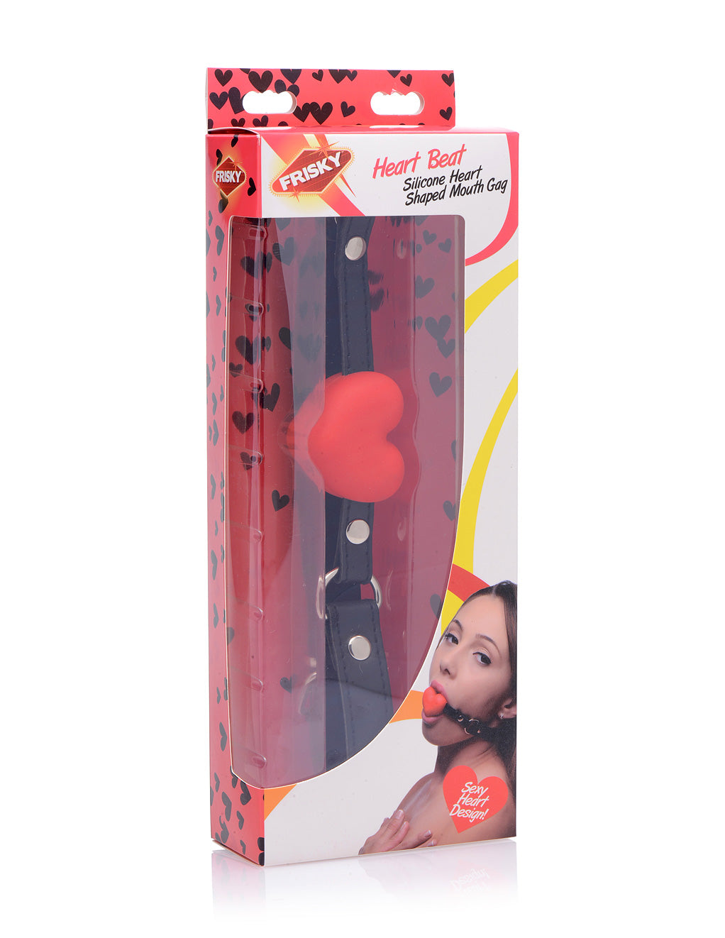 XR Brands Gag Silicone Heart Red Box Front