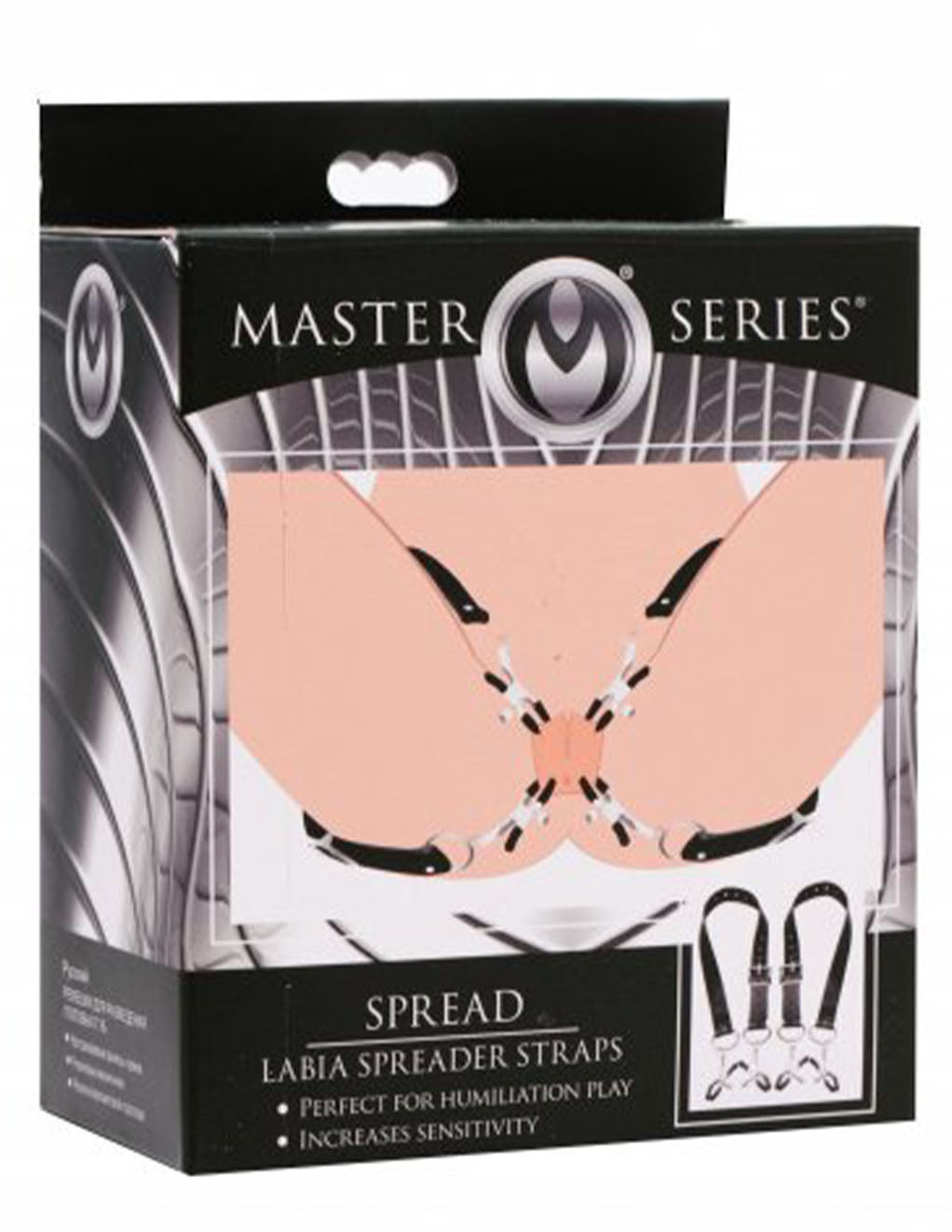 Master Series Labia Spreader Straps with Clamps- Package