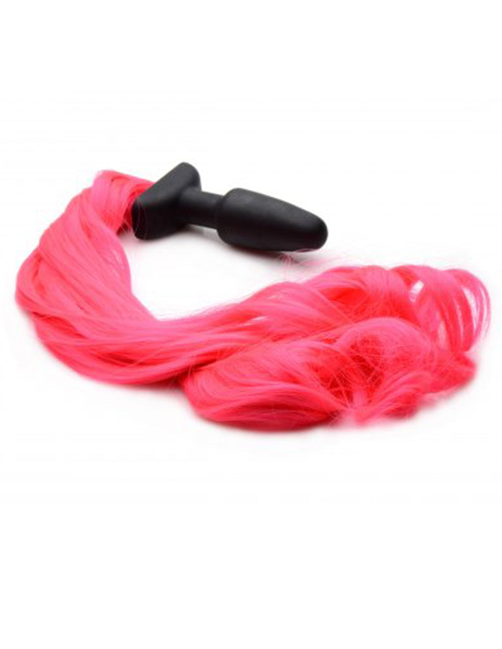 Tailz Pony Tail Silicone Plug- Pink- Front 2