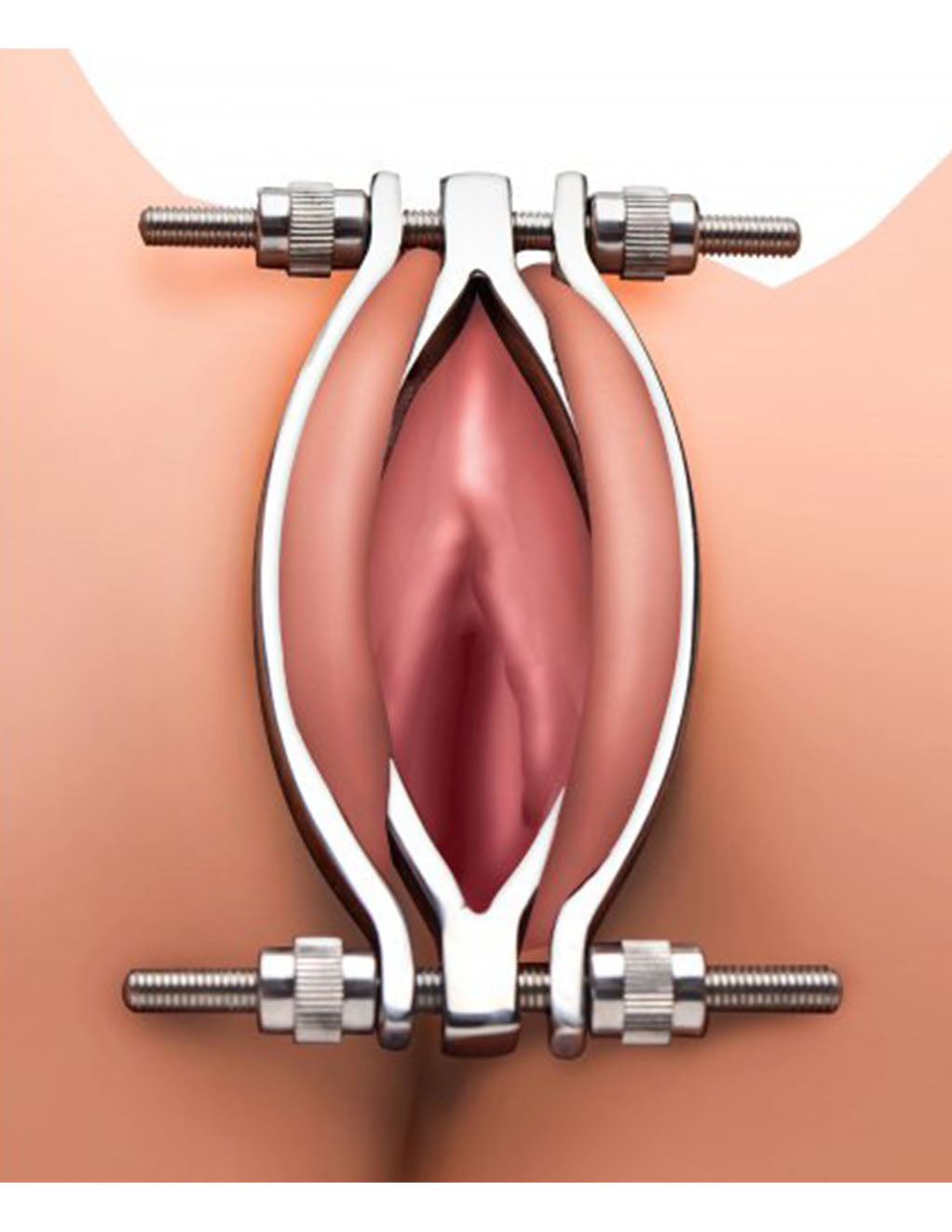 Master Series Stainless Steel Adjustable Pussy Clamp- Diagram