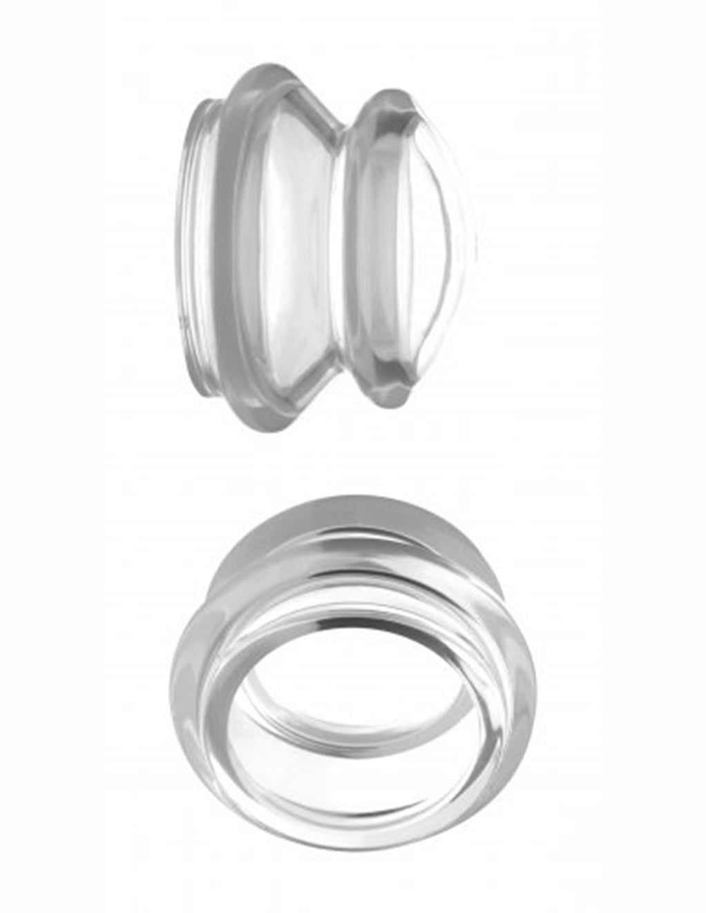 Clear Silicone Nipple Suckers- Small- Front