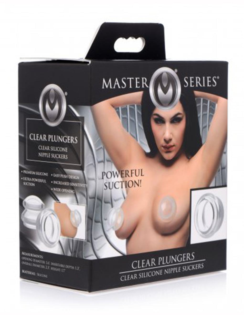 Clear Silicone Nipple Suckers- Large- Packaging