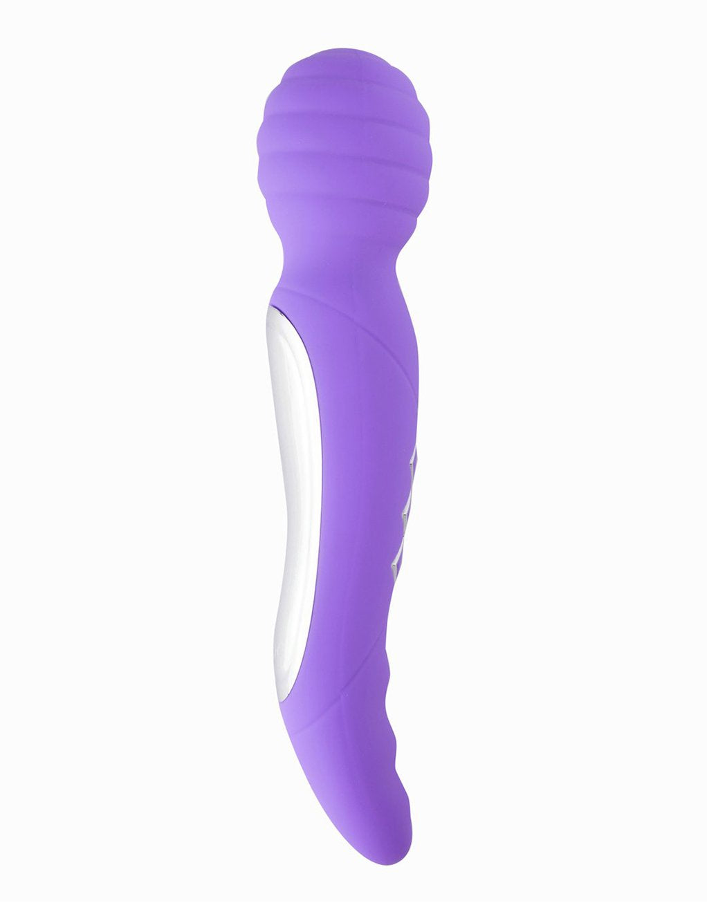 Maia Zoe Twisty Dual Vibrating Rechargeable Pleasure Wand- Purple- Side