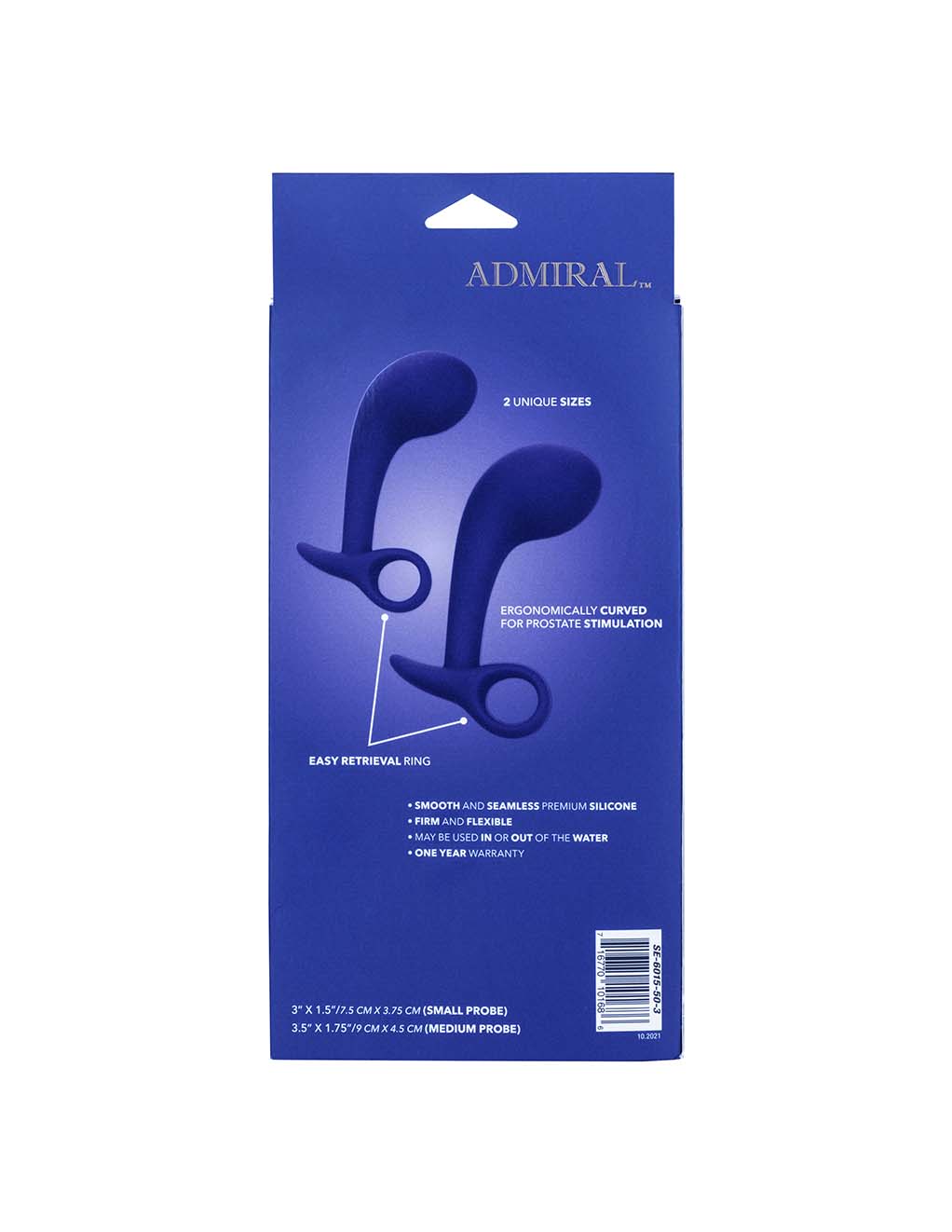 Admiral Silicone Anal Training Set- Box Back