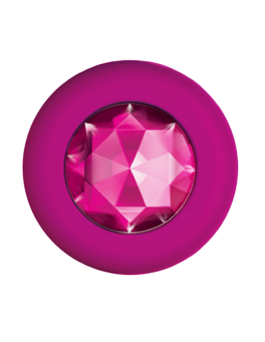 B-Vibe Vibrating Jewels Small/Medium- Pink- Ruby- Jewel Base