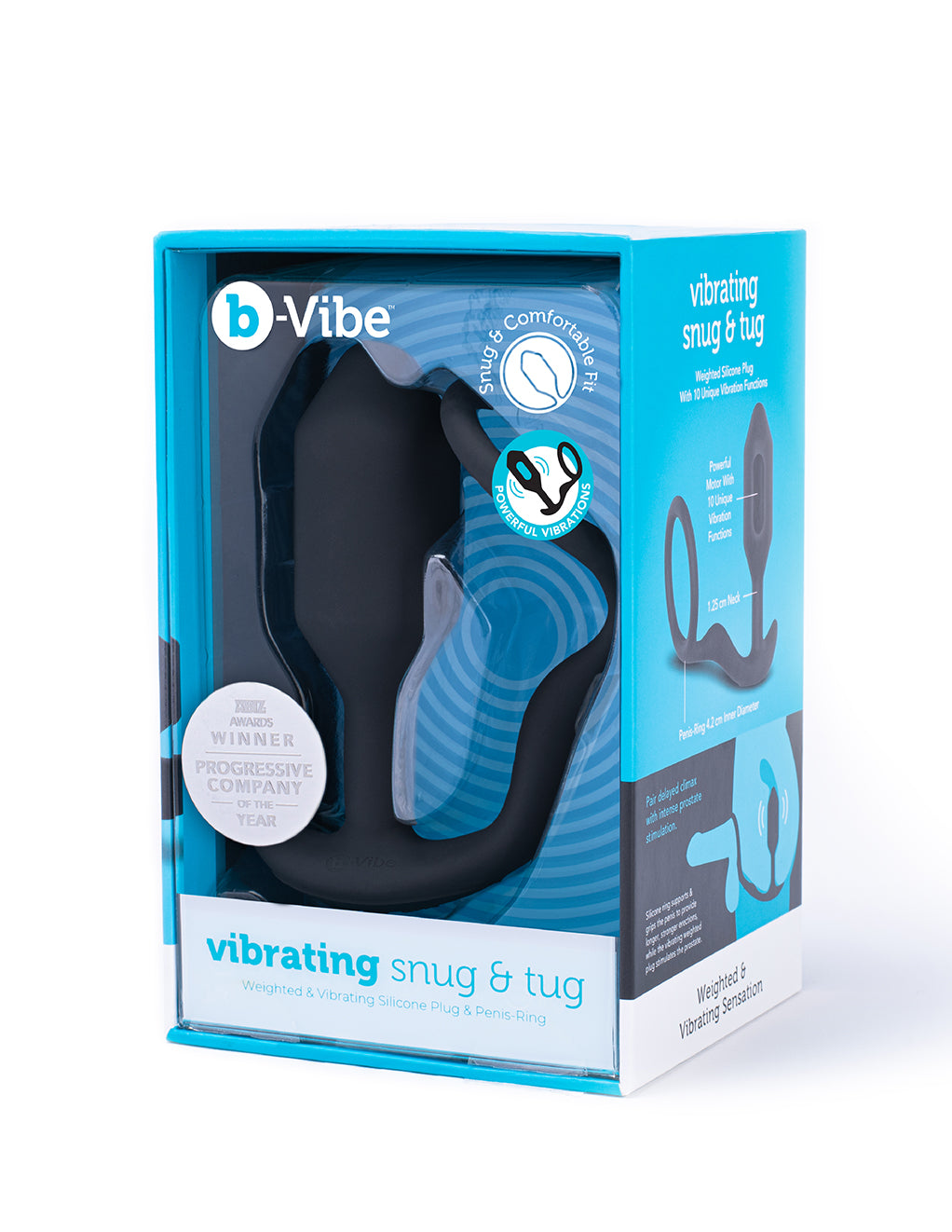 B-Vibe Vibrating Snug & Tug- Medium- Packaging