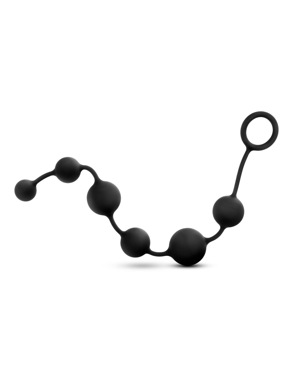 Performance Silicone Anal Beads- Black- Side