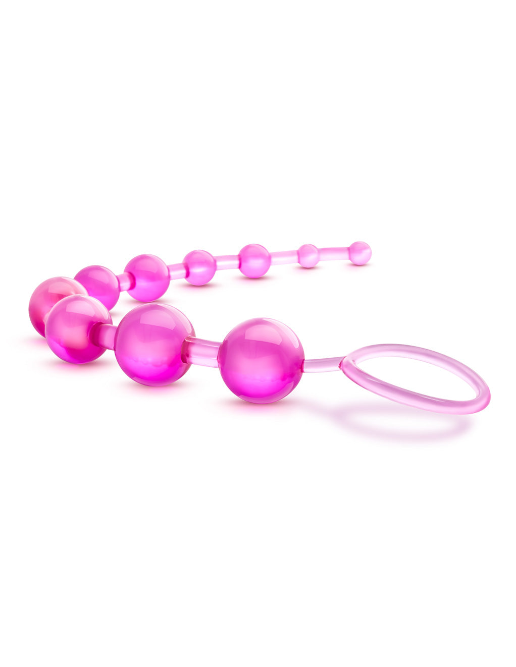 B Yours Basic Anal Beads- Pink- Side