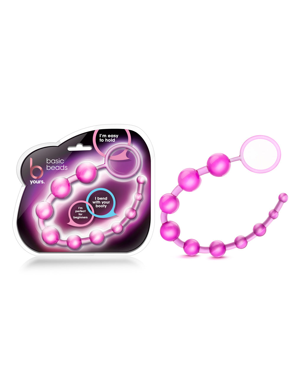 B Yours Basic Anal Beads- Pink- Box
