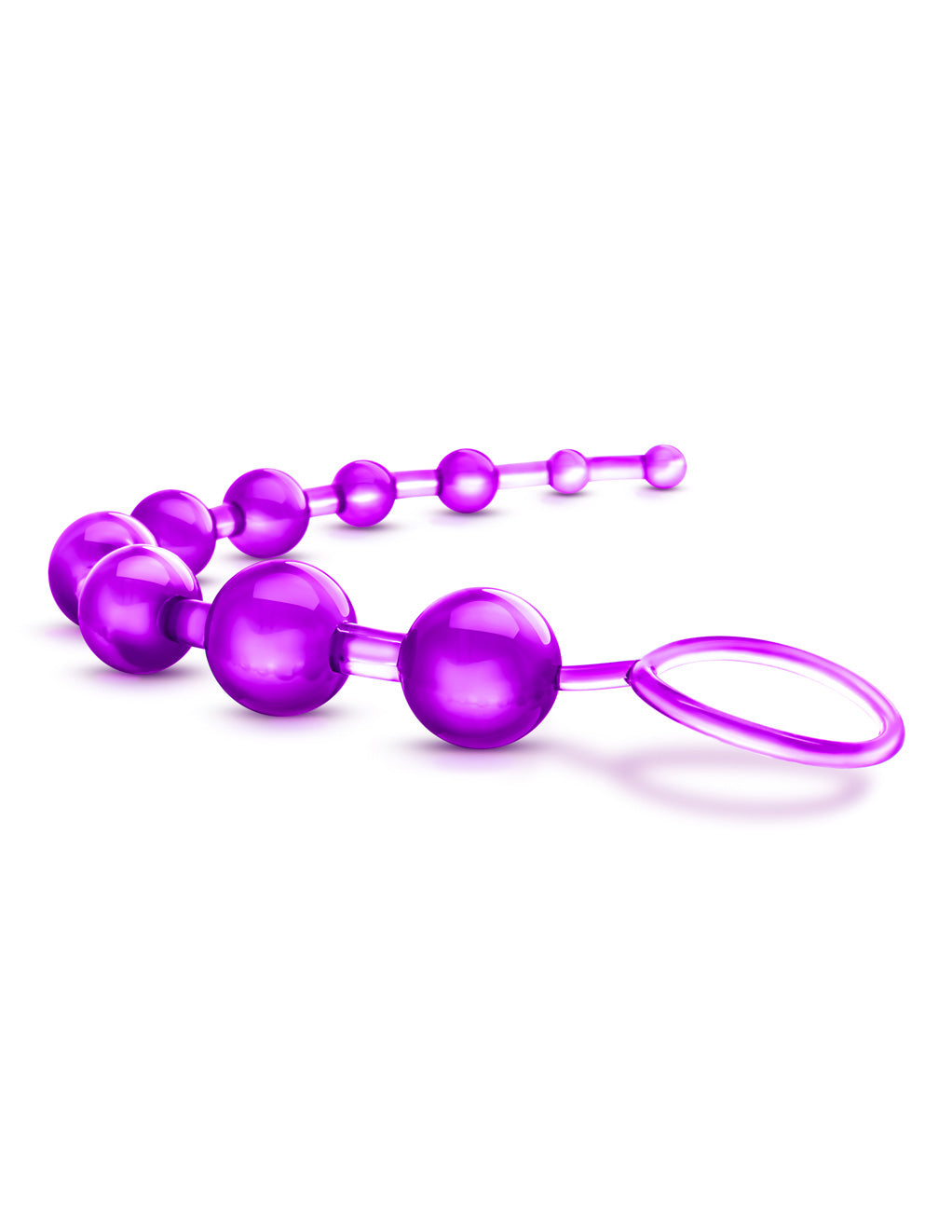 B Yours Basic Anal Beads- Purple- Side