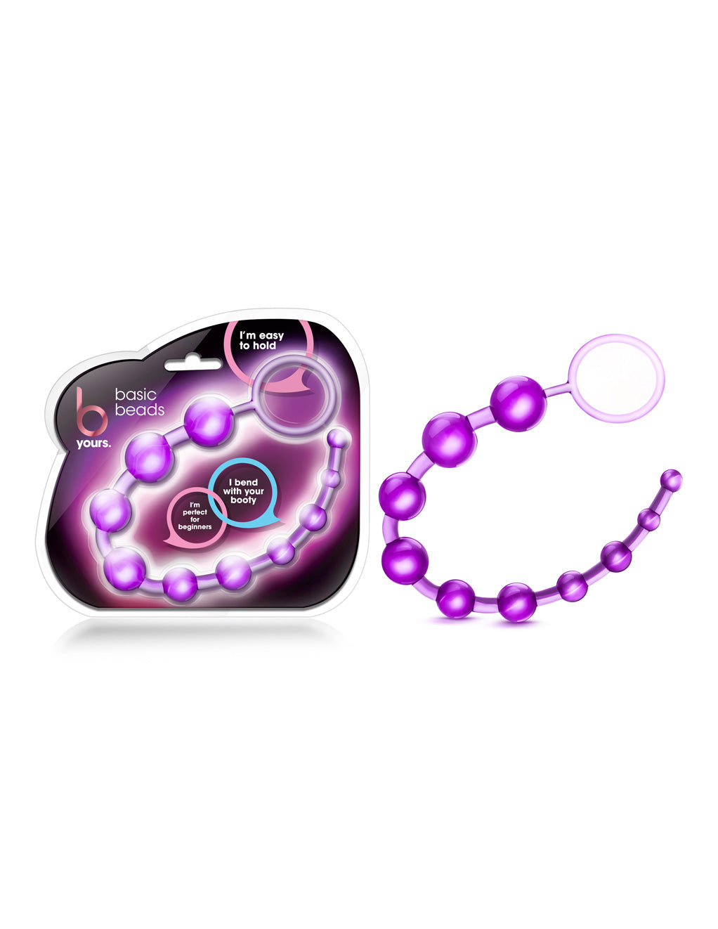 B Yours Basic Anal Beads- Purple- Box
