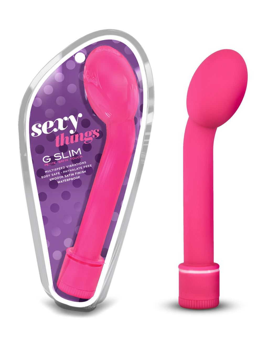 Sexy Things G Slim Petite G-spot Vibrator- Pink- Package