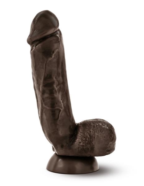X5 Hard On Realistic Suction Cup Dildo- Brown- Side