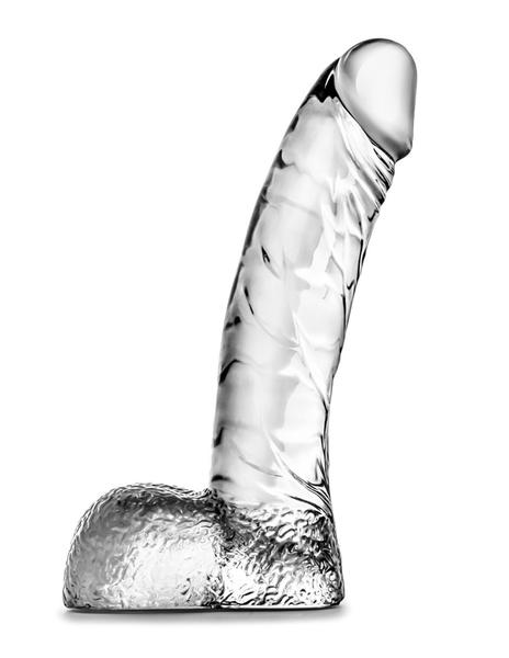 Naturally Yours Ding Dong Realistic Dildo- Clear- Side