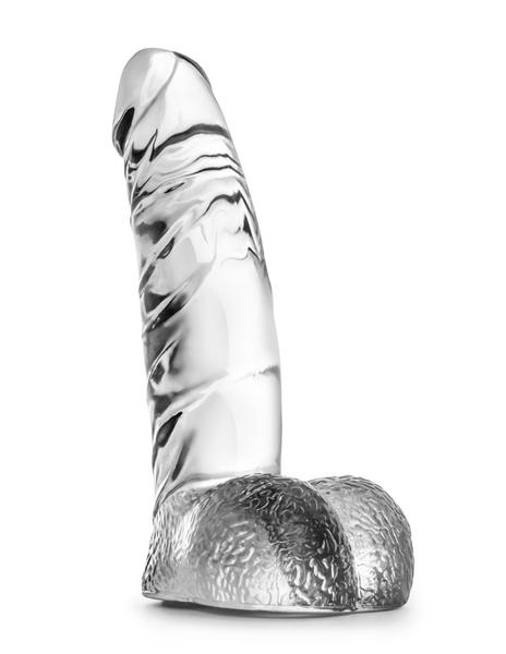 Naturally Yours Ding Dong Realistic Dildo- Clear- Back