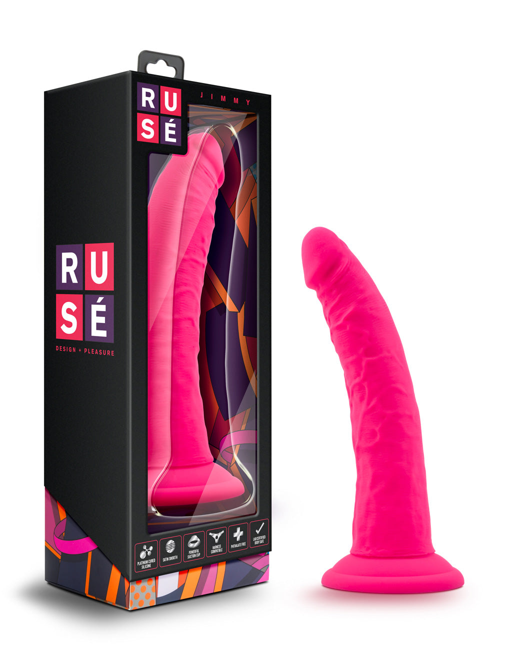 Ruse Jimmy Suction Cup Dildo- Box