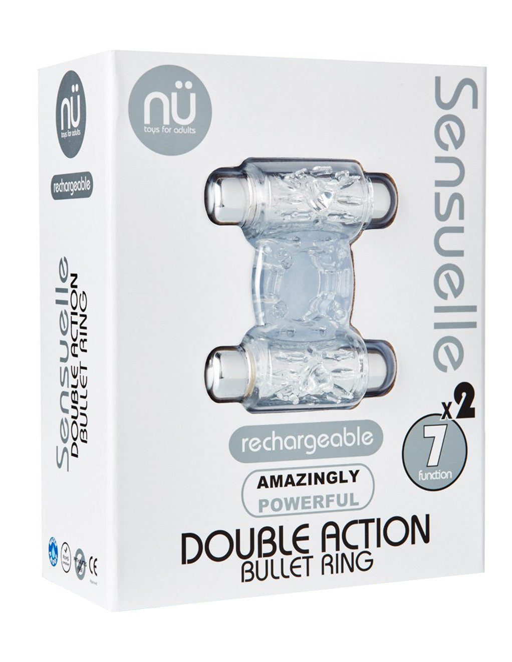 Nu Sensuelle Double Vibrating Cock Ring Package
