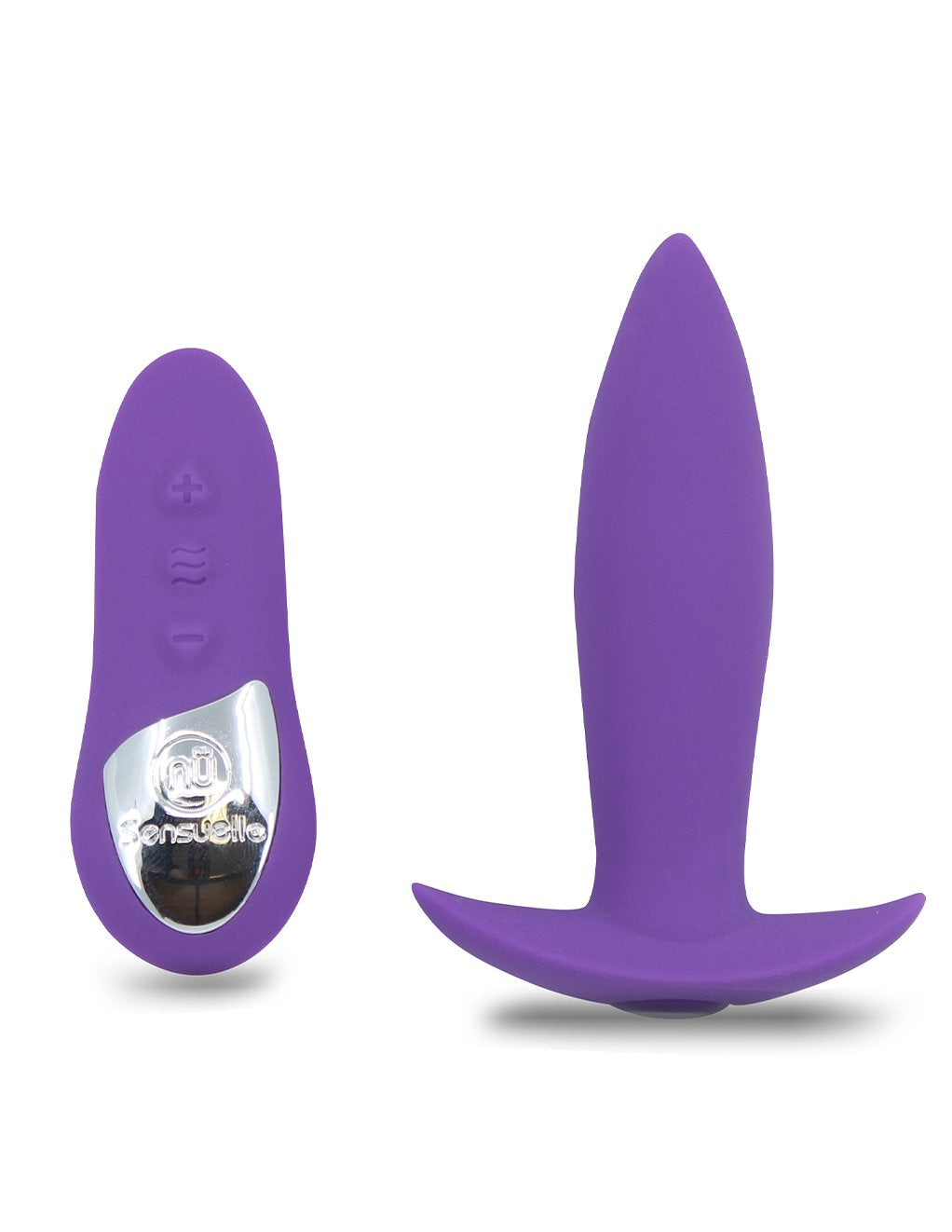 Nu Sensuelle Vibrating Mini Plug with Remote- Purple- Front
