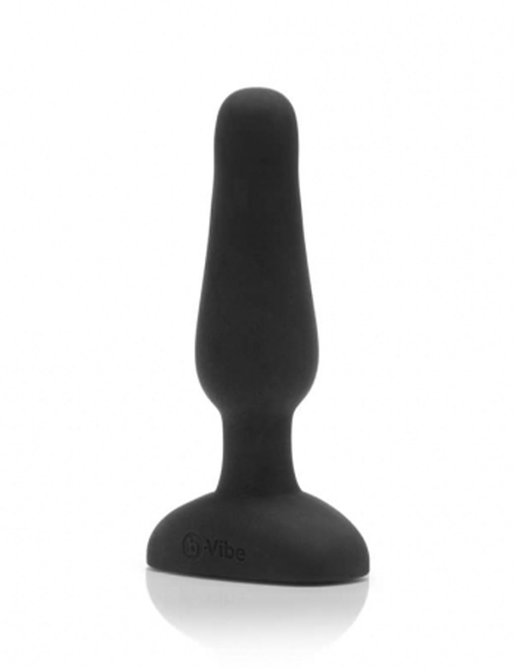 B-Vibe Novice Vibrating Plug- Black- Front