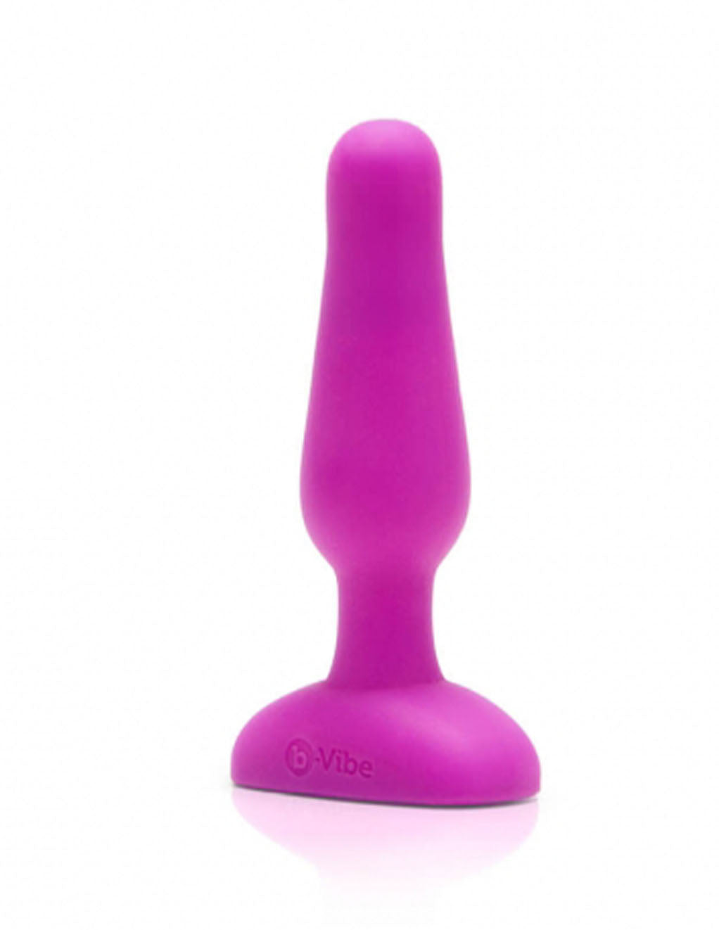 B-Vibe Novice Vibrating Plug- Fuchsia- Front