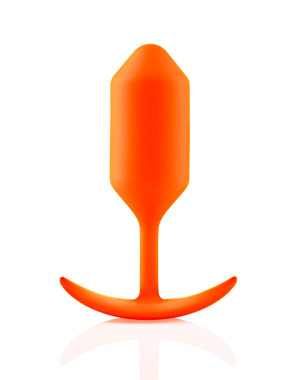 B-Vibe Snug Plug 3 Large- Orange- Front