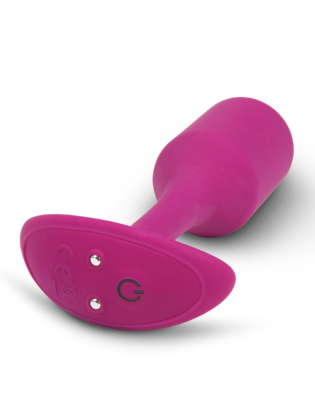 B-Vibe Medium Vibrating Snug Plug- Rose- Bottom