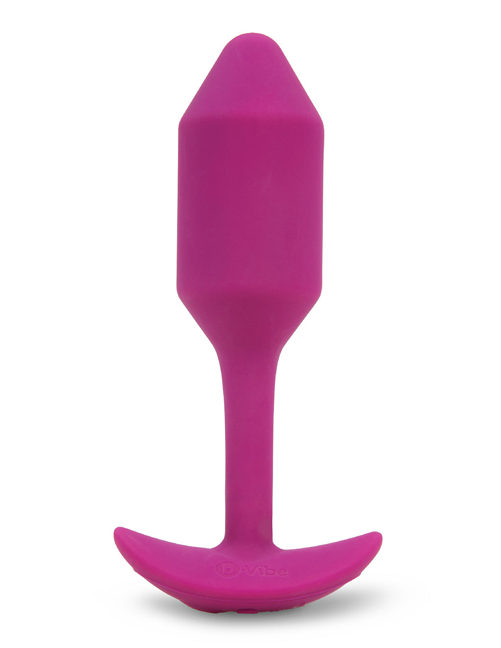 B-Vibe Medium Vibrating Snug Plug- Rose- Front