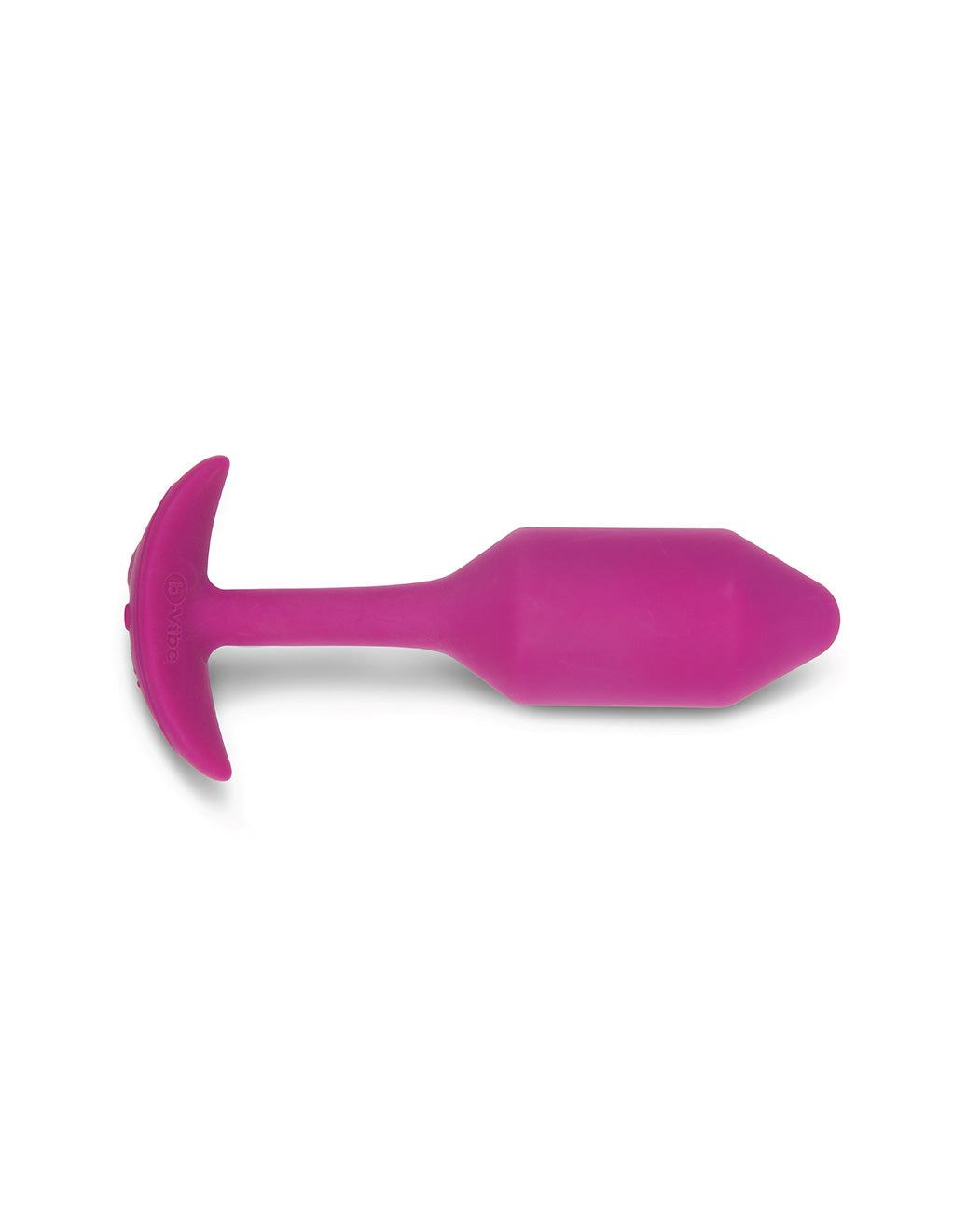 B-Vibe Medium Vibrating Snug Plug- Rose- Side