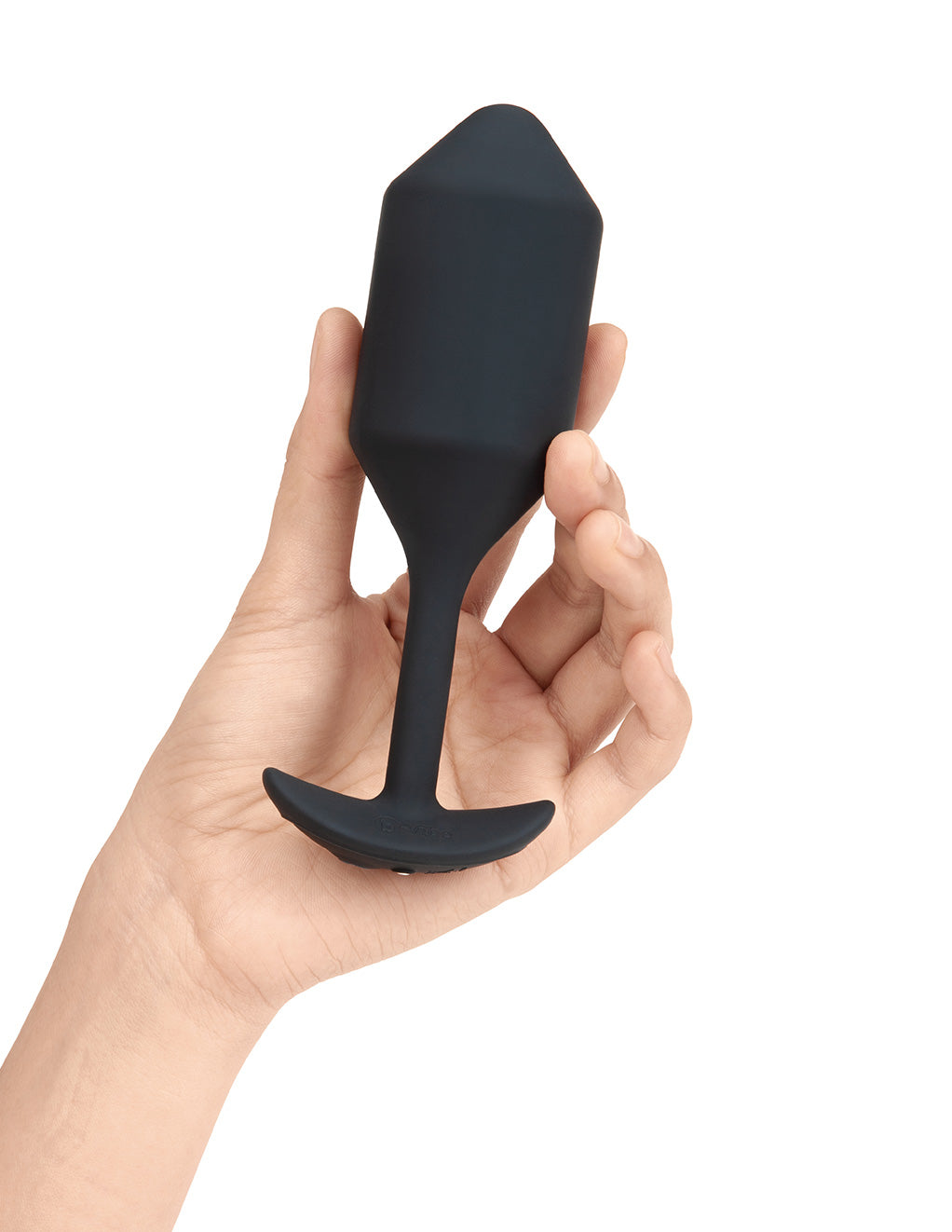 B-Vibe X-Large Vibrating Snug Plug- Black- In hand